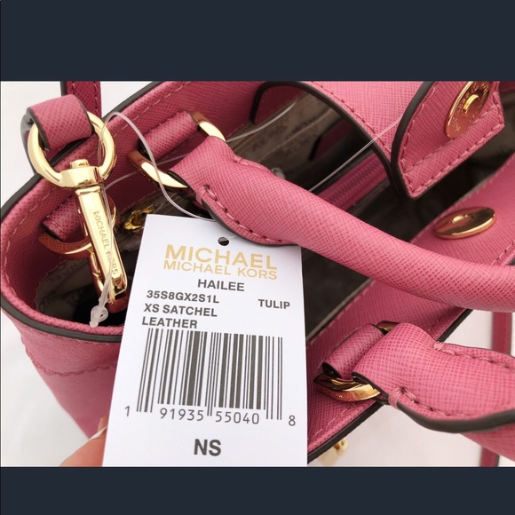 🌷NWT Michael Kors XS  Small Crossbody Tulip Pink - Picture 6 of 8